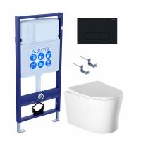 Унитаз с инсталляцией Акватек Ника SET AQUATEK НИКА-015 4в1