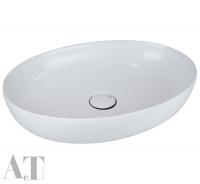 Раковина накладная AeT Elite Oval 55 см, цвет: белый матовый L616T0R0V0101