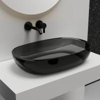 Раковина накладная Abber Kristall 60x40 см AT2805Onyx