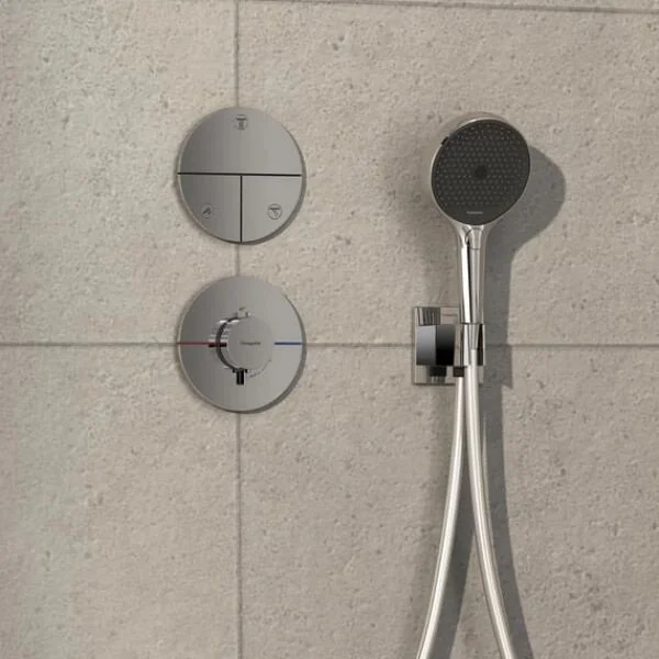 Фото термостатический смеситель для душа hansgrohe shower select comfort s 15559000