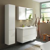 Тумба с раковиной Burgbad Iveo 120 см, цвет: белый глянец