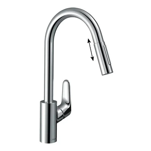 Фото смеситель для кухонной мойки hansgrohe focus 73880000