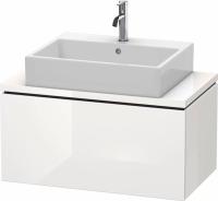 Тумба под раковину Duravit L-Cube 82 см, цвет: белый глянец LC580202222
