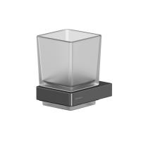 Стакан подвесной Whitecross Cubo CU2430GM, цвет: оружейная сталь