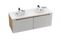 Тумба под раковину Ravak SD Classic 130 см, цвет: капучино/белый X000000958