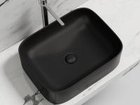 Раковина накладная Ceramicanova Element 50.5 см, цвет: черный CN6052MB