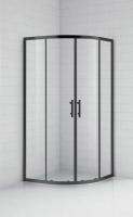 Душевое ограждение Cezares ECO-O-R-2-90-C-NERO 90x90 см