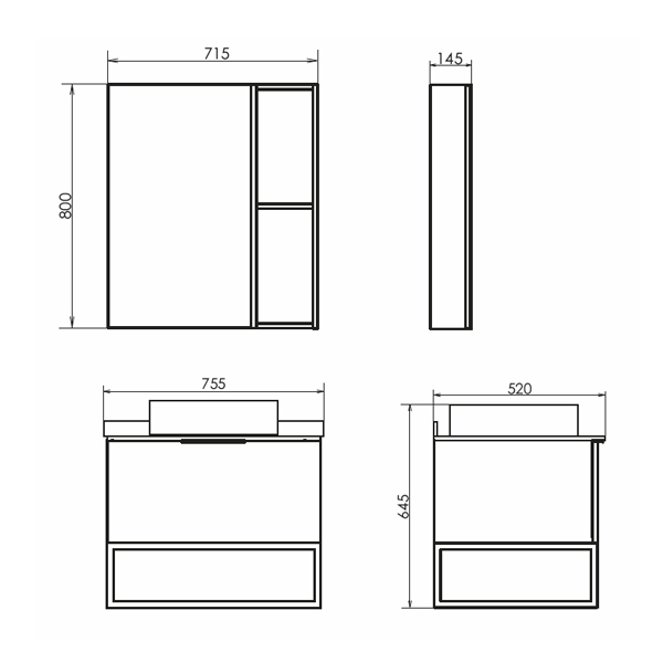 Фото тумба с раковиной comforty порто 75 см 00-00008926