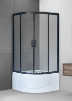 Душевое ограждение Royal Bath BK RB90BK-T-BL 90x90 см