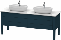 Тумба под раковину Duravit Luv 173 см, цвет: ночной синий матовый лак LU9567B9898