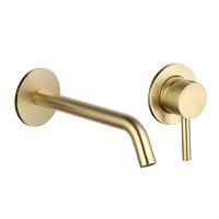 Смеситель для раковины AQUAme Siena AQM6215BG, цвет: золото