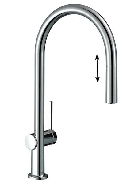 Фото смеситель для кухонной мойки hansgrohe talis 72802000
