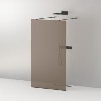 Душевая стенка Cezares Liberta 80 см LIBERTA-L-2-80-120-BR-NERO