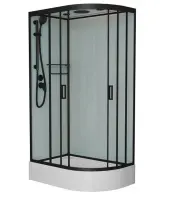 Душевая кабина Frank F412/1 L/R М Black 120x80 см 20066