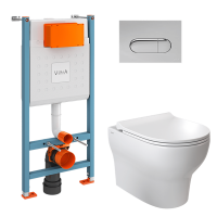 Унитаз с инсталляцией Vitra Zentrum Round 9879B003-7200