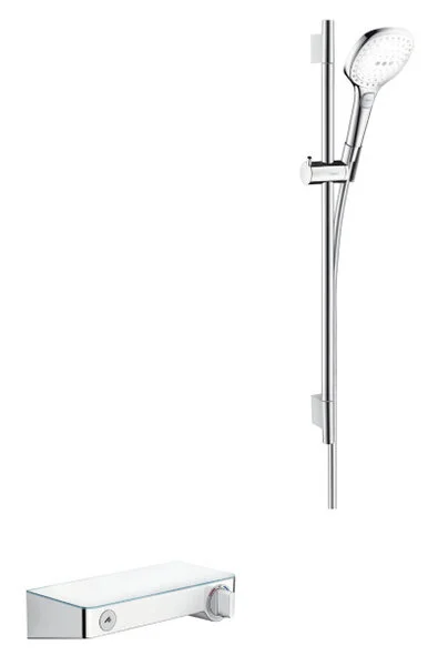 Фото термостатический смеситель для душа hansgrohe shower tablet select 27026400