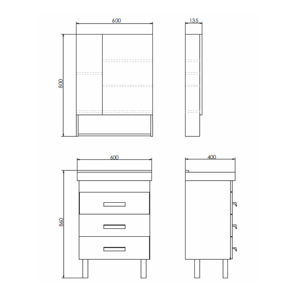 Фото зеркальный шкаф comforty никосия 60 см 00-00008850