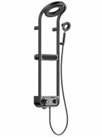 Душевая стойка AQUAme AQM8004B, цвет : черный