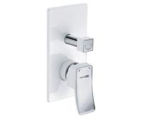 Встраиваемый смеситель для ванны и душа WasserKRAFT Aller 1060WHITE 10641WHITE