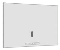 Клавиша смыва KK-POL Vitrum Grande AUTOMATIC, стекло (белый глянец), 350/PPN/001-00-00
