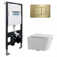 Унитаз с инсталляцией Abber Rechteck AC1201-AC0105-AC0120MMG