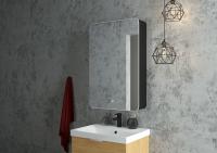 Зеркальный шкаф Art&Max Romantic 56.8 см AM-Lec-560-850-1D-L-DS-F-Nero