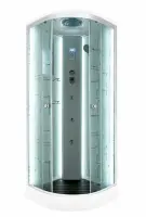 Душевая кабина DTO 80x80 см EM1580LED+GM с гидромассажем