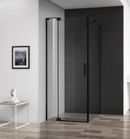 Душевое ограждение Cezares Slider SLIDER-AH-1-80-80/90-C-NERO 80 см