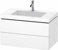 Тумба с раковиной Duravit L-Cube 80 см, цвет: белый глянец LC6927O1818