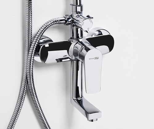 Фото душевая стойка wasserkraft a16601, цвет: хром
