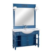 Тумба под раковину Migliore Kantri 119 см, цвет: blue patinato 26728
