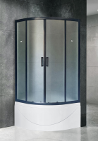 Душевое ограждение Royal Bath BK RB90BK-C-BL 90x90 см