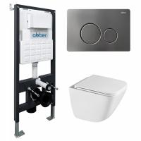 Унитаз с инсталляцией Abber Rechteck AC1220TC-AC0105-AC0121NG