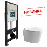 Унитаз с инсталляцией Azario AZ-501A+AZ-2217