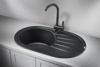 Кухонная мойка Granula 76 см 7601, ЧЁРНЫЙ