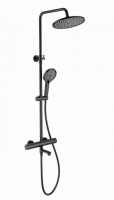 Душевая стойка с термостатом Wonzon & Woghand цвет: Черный WW-B3069-MB