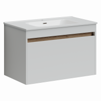 Тумба под раковину Sancos Smart 80 см, цвет: белый SM80W