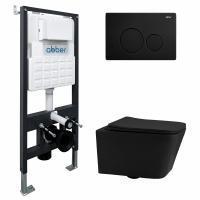 Унитаз с инсталляцией Abber Rechteck AC1201MB-AC0105-AC0121MB