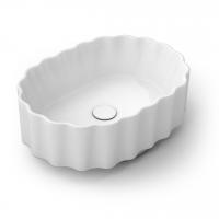 Раковина накладная Kerama Marazzi Artbasin Conchiglia 50 см CC.wb.50\WHT.M