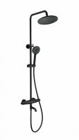 Душевая стойка с термостатом Wonzon & Woghand Capsule цвет: Черный WW-B3031-A1-MB