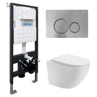 Унитаз с инсталляцией Abber Bequem AC1100T-AC0105-AC0121MCH