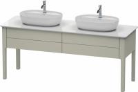 Тумба под раковину Duravit Luv 173 см, цвет: серый матовый лак LU9562B9292