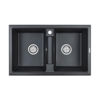 Кухонная мойка Paulmark Zwilling 81 см PM238150-BLM