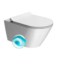 Унитаз подвесной безободковый GSI Kube X 941509 смыв торнадо
