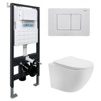 Унитаз с инсталляцией Abber Bequem AC1100T-AC0105-AC0120MW