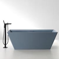 Ванна из искусственного камня Abber Berlin 170x75 см AM9912G серая