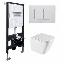 Унитаз с инсталляцией Abber Rechteck AC1219TC-AC0105-AC0120MW