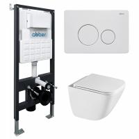 Унитаз с инсталляцией Abber Rechteck AC1220TC-AC0105-AC0121MW