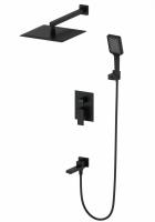 Душевая стойка Wonzon & Woghand Cube цвет: Черный WW-88939016-MB