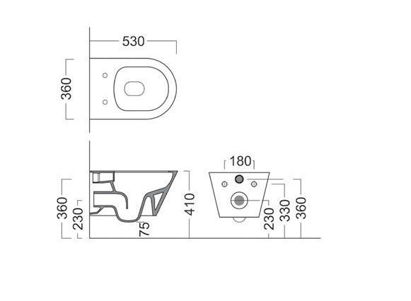 Фото унитаз подвесной kerama marazzi plaza plmr.wc.02